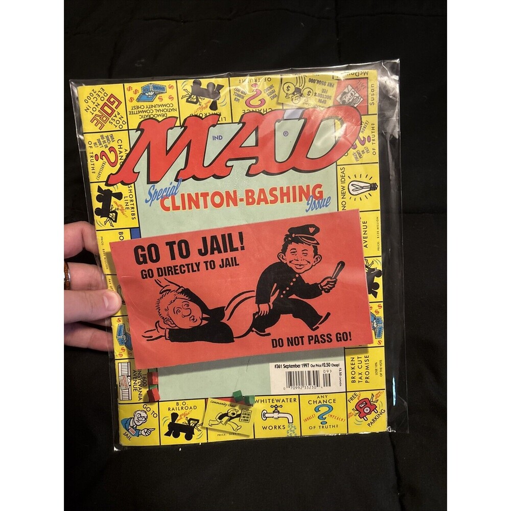 MAD Magazine #361 September 1997 Tiger Woods Bill Clinton VG In Plastic